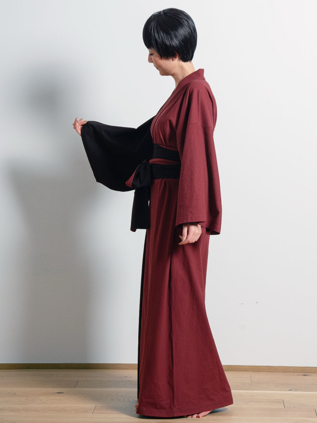 【予約販売】YUKATA.涼  Bicolor (Black × Garnet) Women