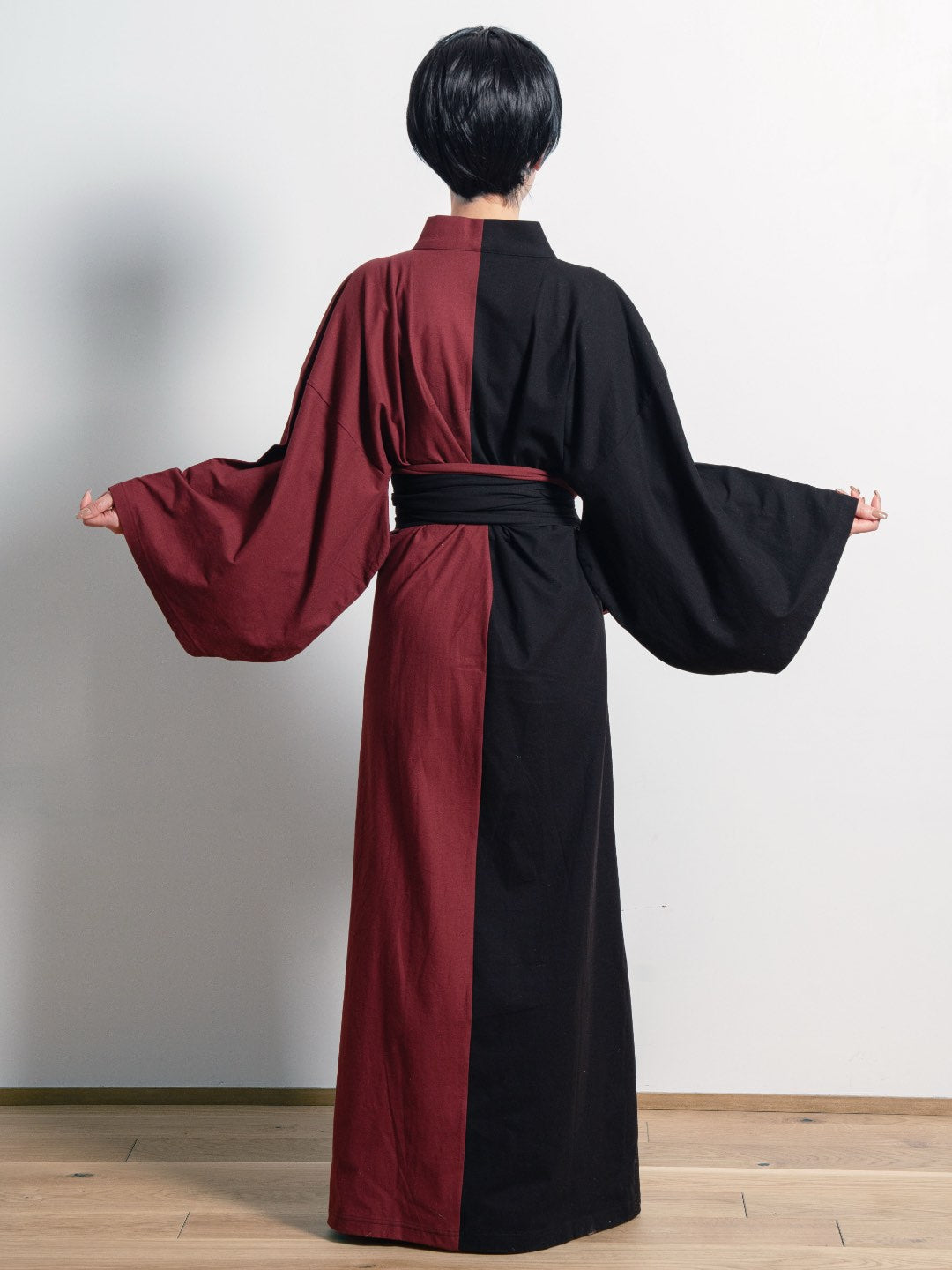 【予約販売】YUKATA.涼  Bicolor (Black × Garnet) Women