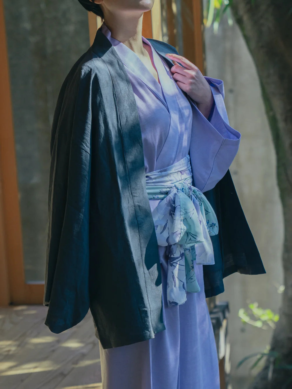 HAORI Linen (Charcoal / Ink black)