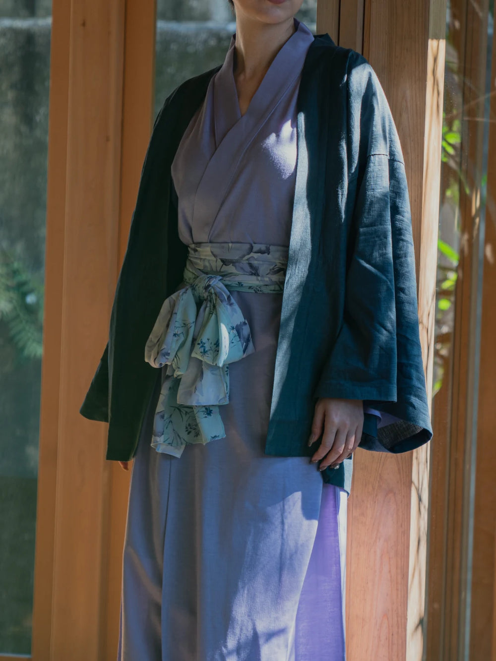HAORI Linen (Charcoal / Ink black)