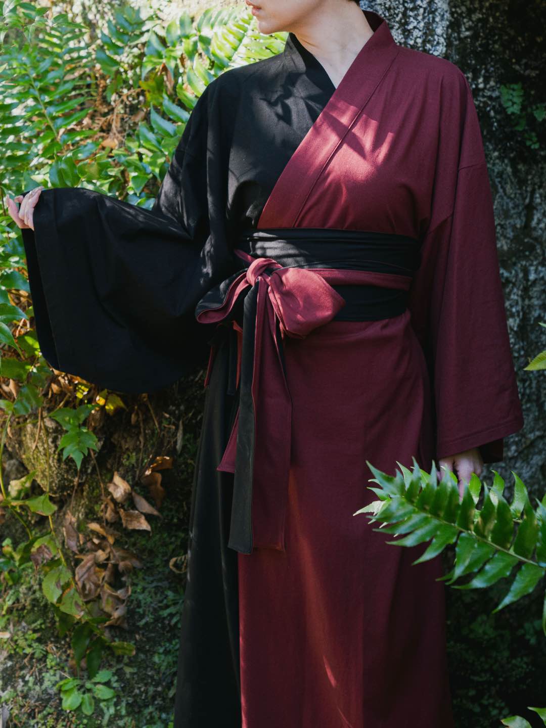 【予約販売】YUKATA.涼  Bicolor (Black × Garnet) Women