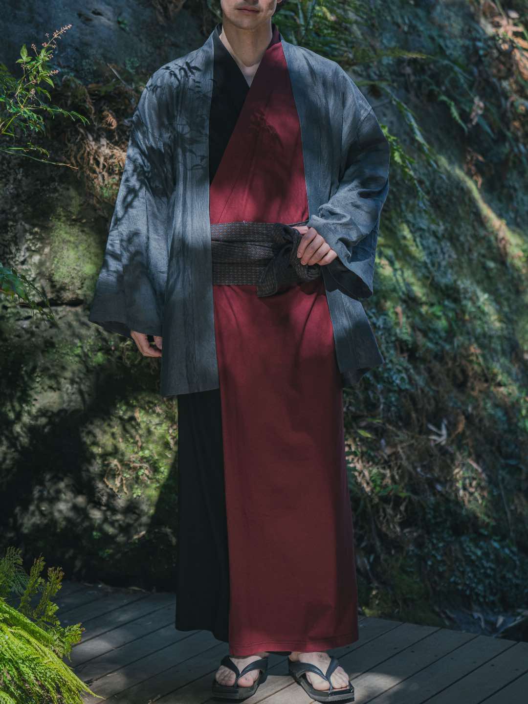 【予約販売】YUKATA.涼  Bicolor (Black × Garnet) Women