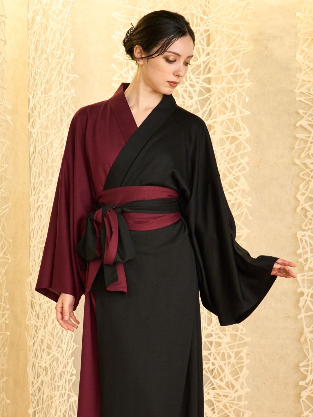 
                  
                    【(10/1~start)受注販売】YUKATA Premium Bicolor (Burgundy × Black) Women
                  
                