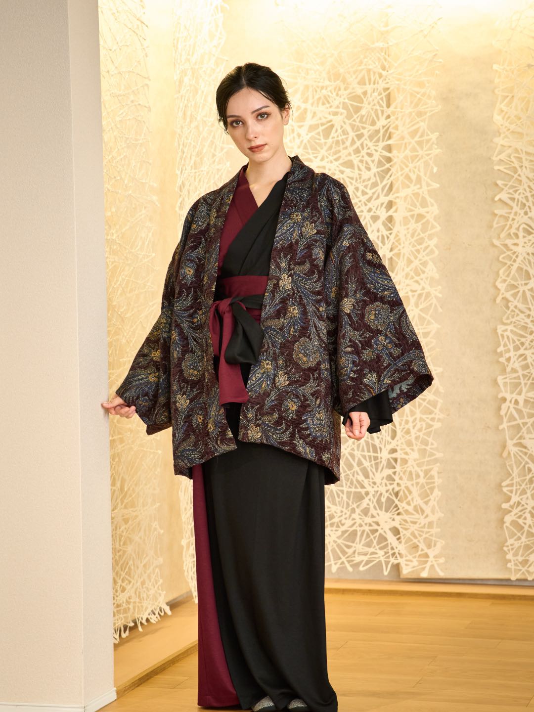 
                  
                    【(10/1~start)受注販売】YUKATA Premium Bicolor (Burgundy × Black) Women
                  
                
