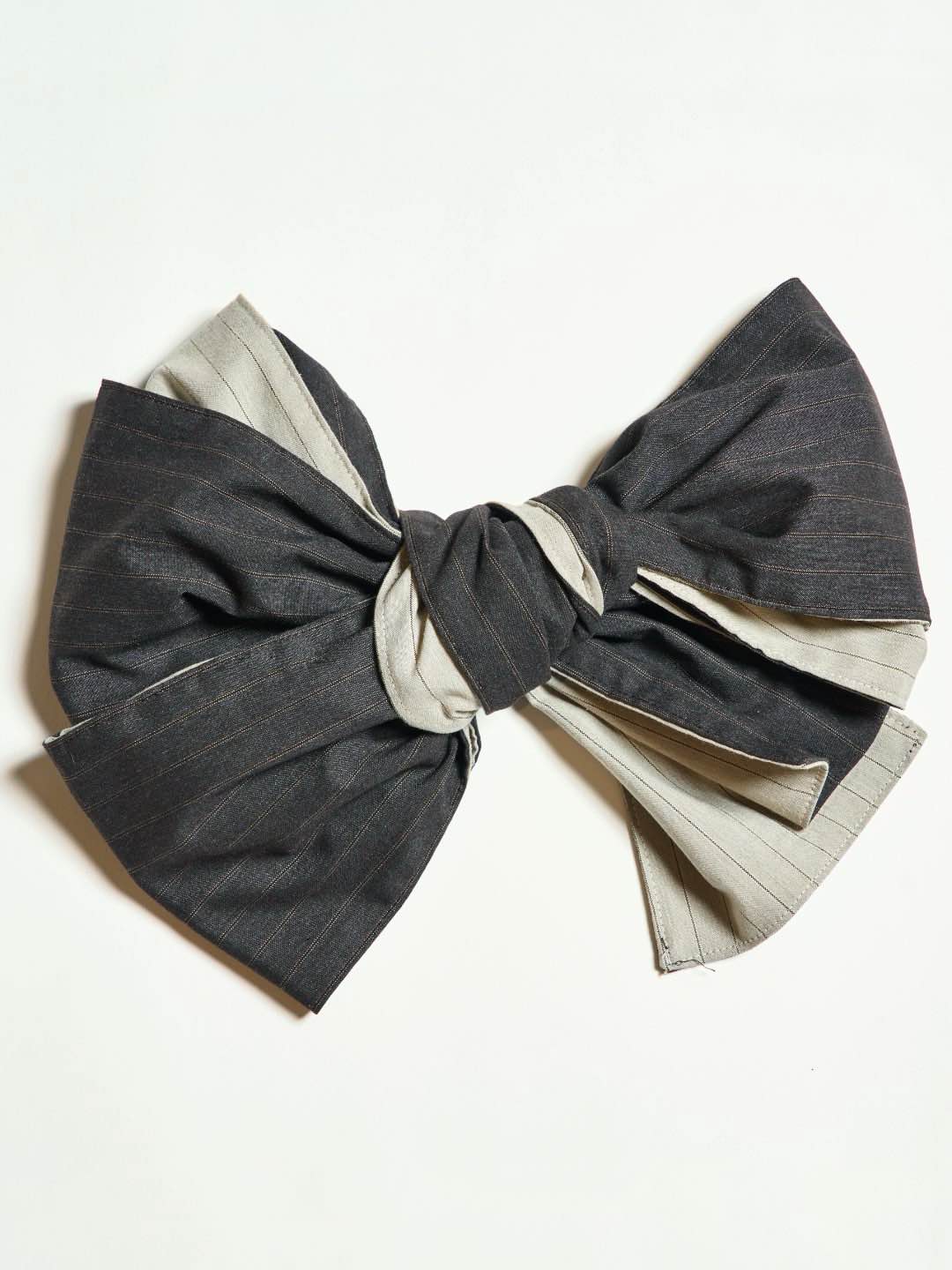 
                  
                    (10/1~start)OBI Reversible Stripe (Charcoal × Greige) -リバーシブルストライプ（チャコール×グレージュ）-
                  
                