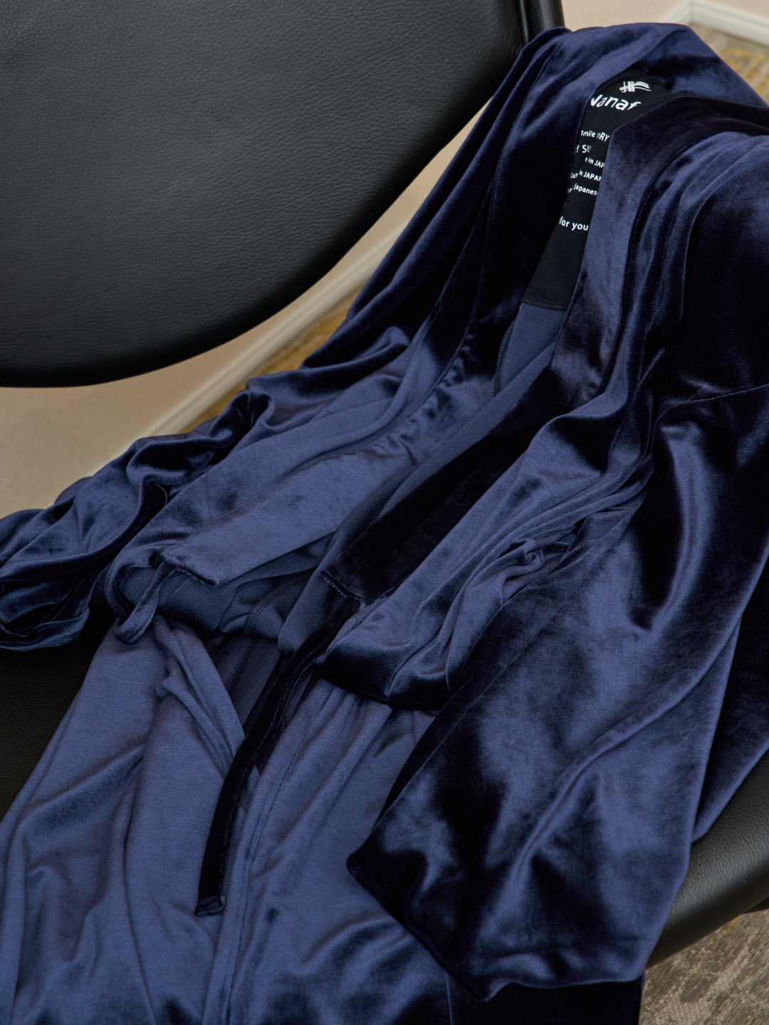 (10/1~start)YUKATA・ロイヤルベロア（ディープネイビー） - Yukata Royal Velor-Deep Navy- Women