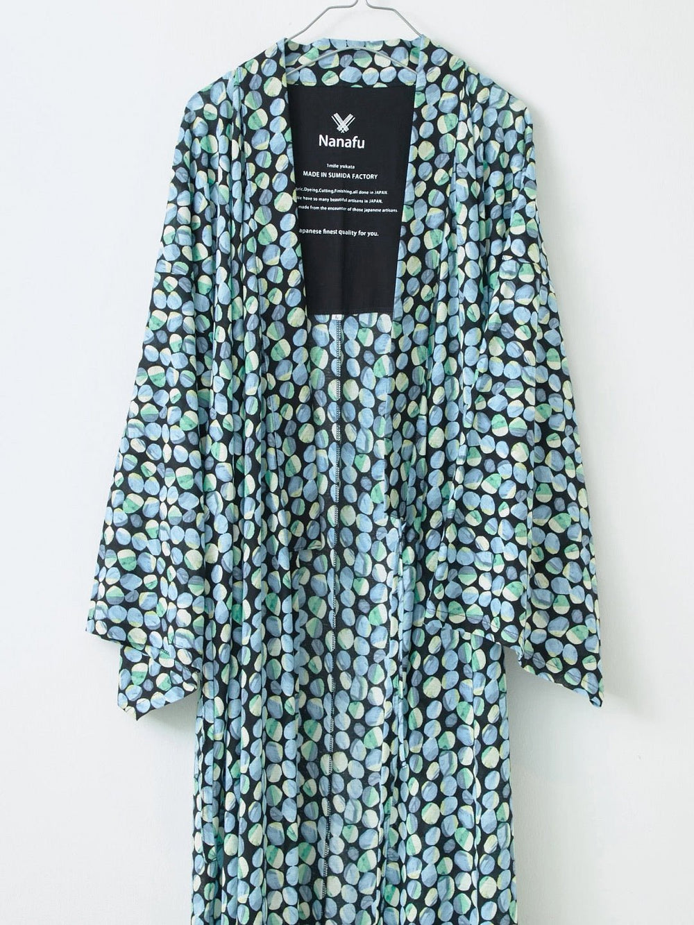 Nanafu 浴衣ルームウェア・プレミアムブルー(帯付き) YUKATA Premium (Blue) Women – Nanafu｜YUKATA