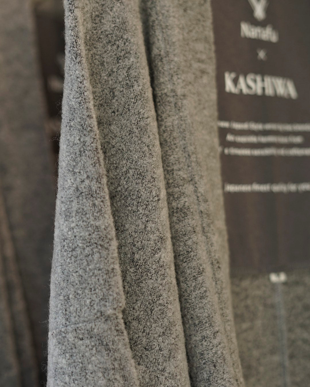 HAORI カーディガン Wool (Grey) KASHIWAコラボカラー