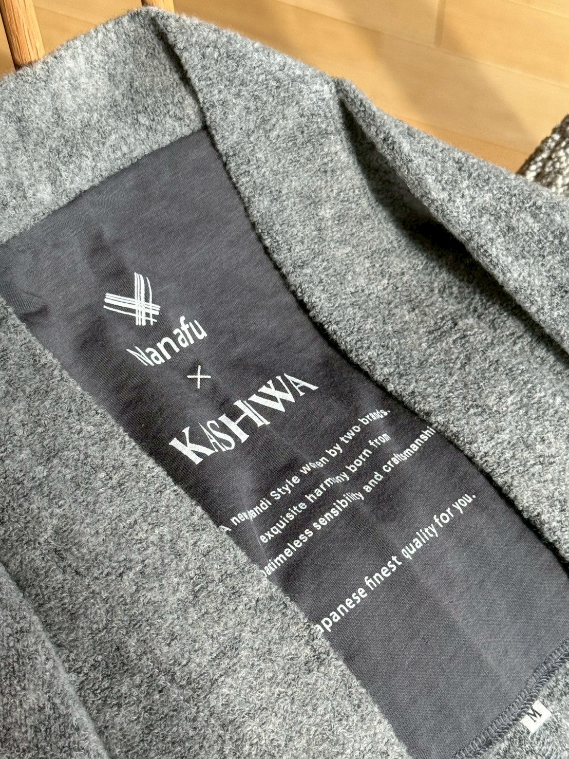 HAORI カーディガン Wool (Grey) KASHIWAコラボカラー