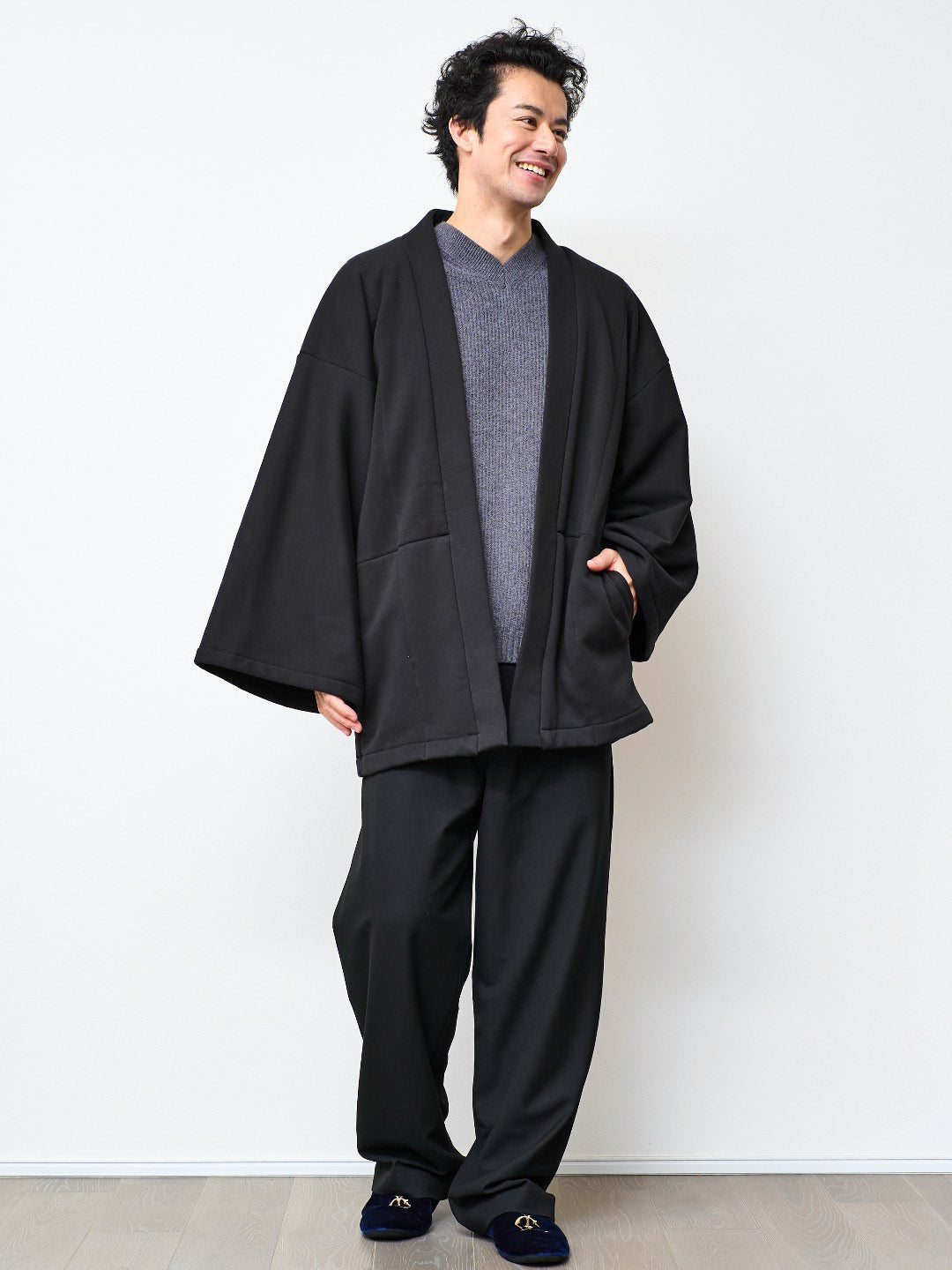 
                  
                    HAORI Heat (Black) - Nanafu｜YUKATA
                  
                