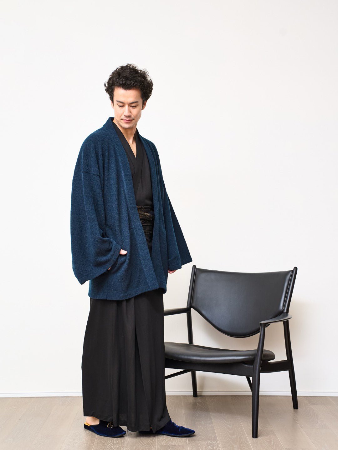 
                  
                    HAORI カーディガン Wool (Grey) KASHIWAコラボカラー - Nanafu｜YUKATA
                  
                