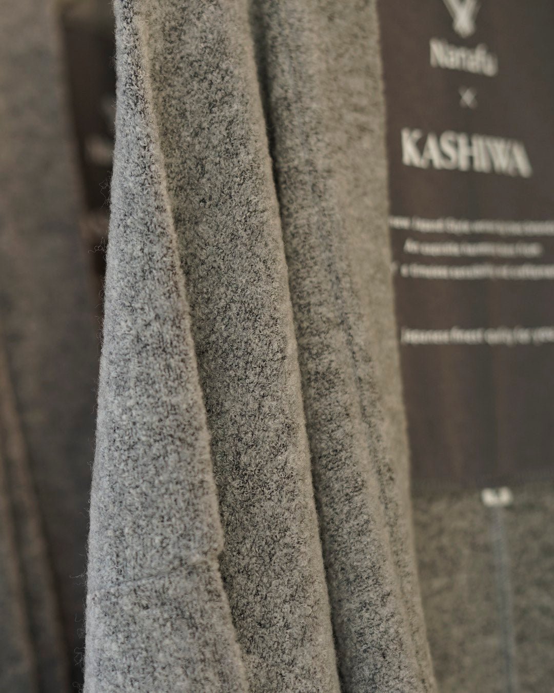 HAORI カーディガン Wool (Grey) KASHIWAコラボカラー - Nanafu｜YUKATA