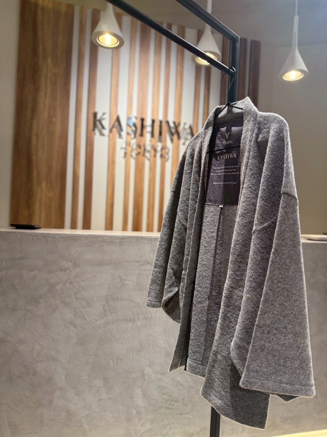 HAORI カーディガン Wool (Grey) KASHIWAコラボカラー - Nanafu｜YUKATA