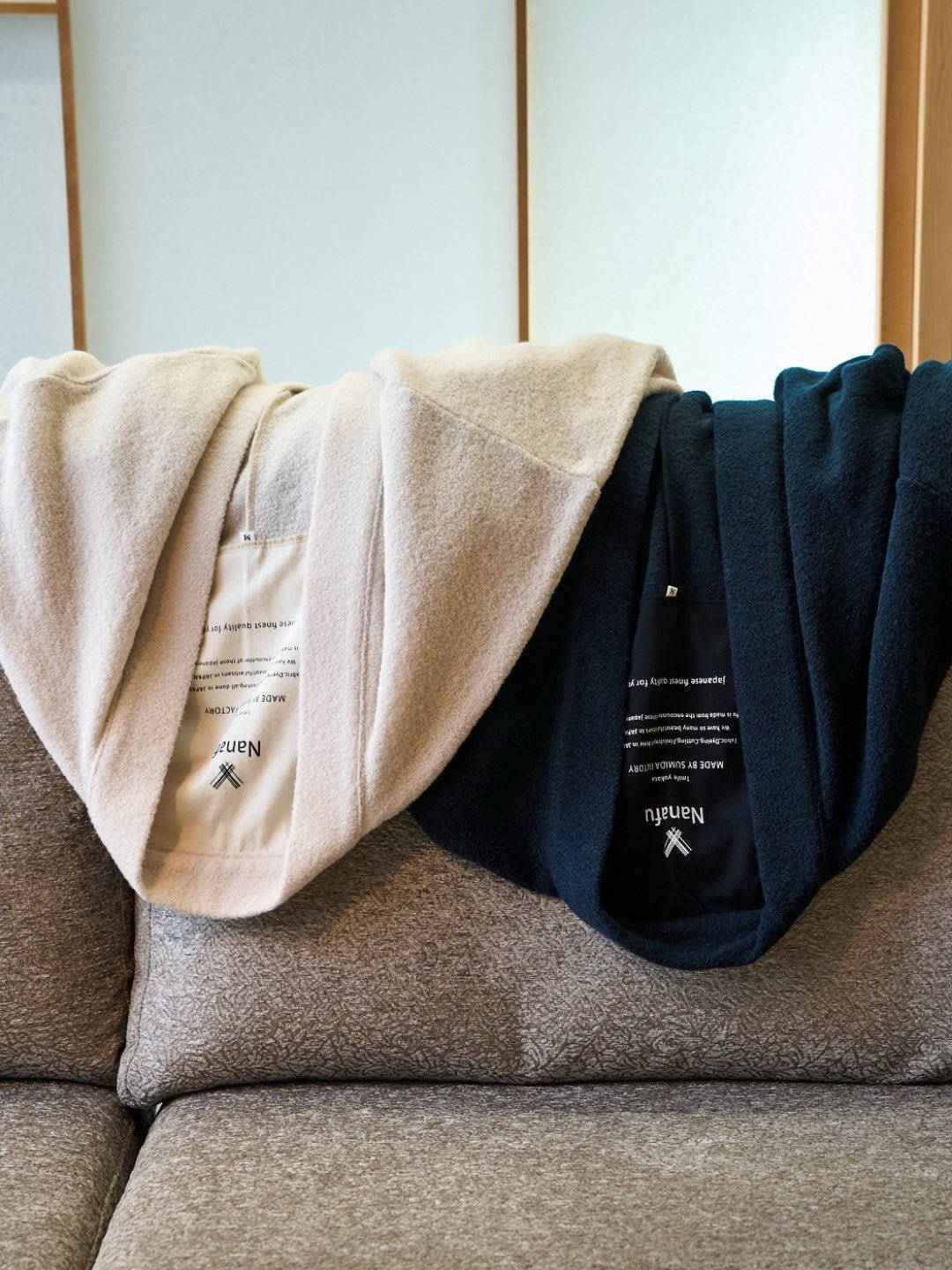 HAORI カーディガン Wool (White) - Nanafu｜YUKATA