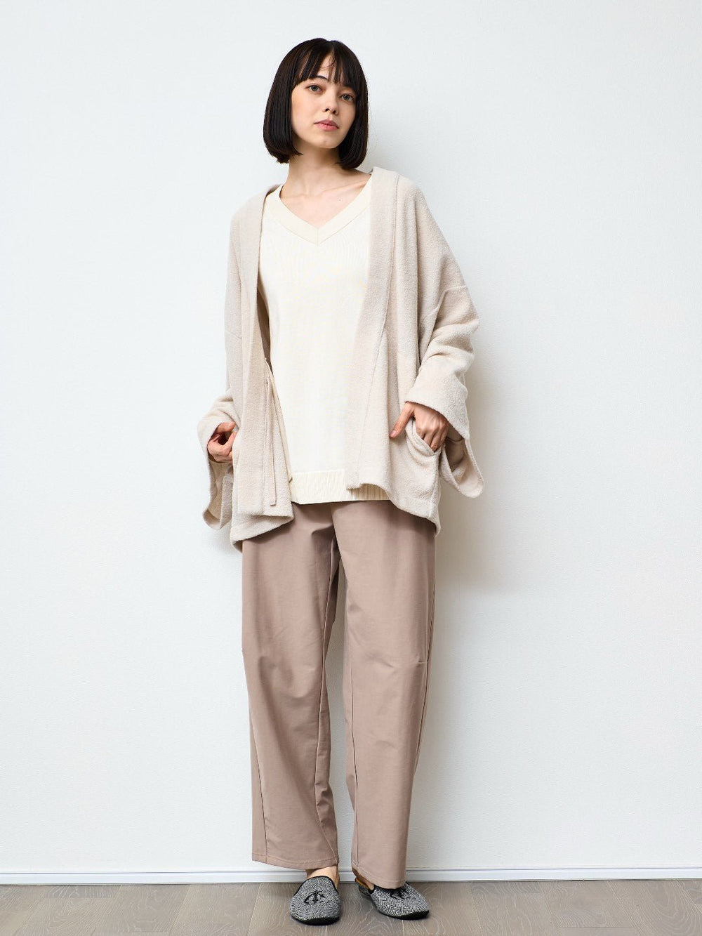 アーツアンドサイエンスARTS&SCIENCE カーディガン　日本製　羽織り HAORI カーディガン Wool (White) – Nanafu｜YUKATA