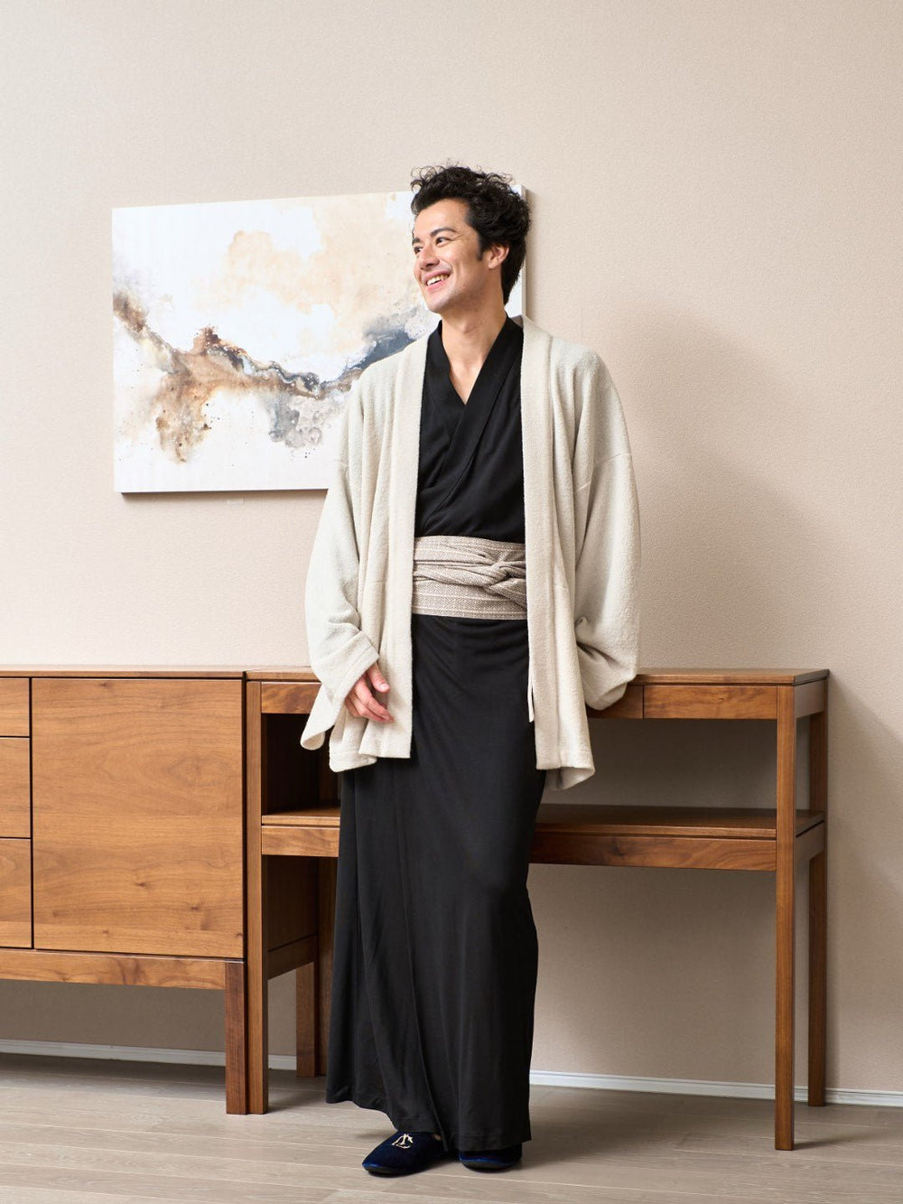 HAORI カーディガン Wool (White) – Nanafu｜YUKATA