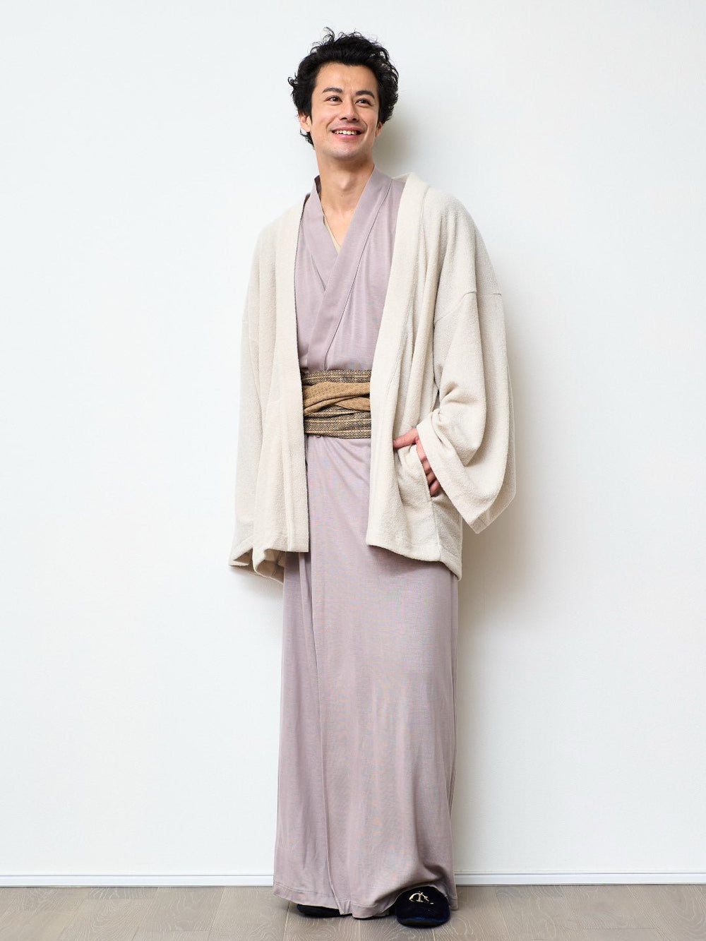 HAORI カーディガン Wool (White) – Nanafu｜YUKATA