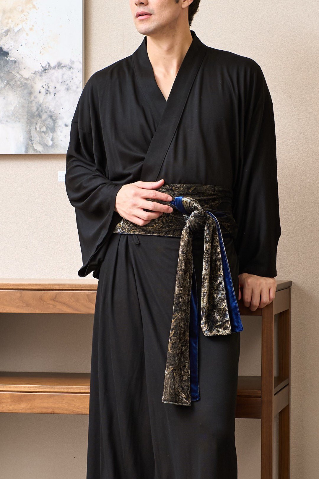 OBI Reversible (Velor Paisley /ベロア ペイズリー ) - Nanafu｜YUKATA