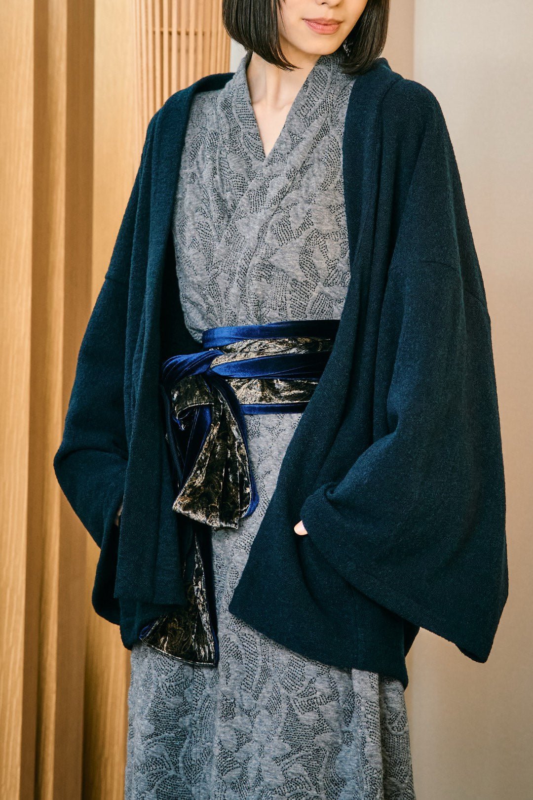 
                  
                    OBI Reversible (Velor Paisley /ベロア ペイズリー ) - Nanafu｜YUKATA
                  
                