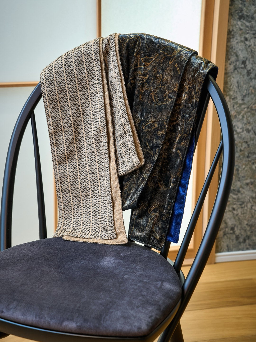 OBI Jacquard (Komon Reversible / 小紋リバーシブル)