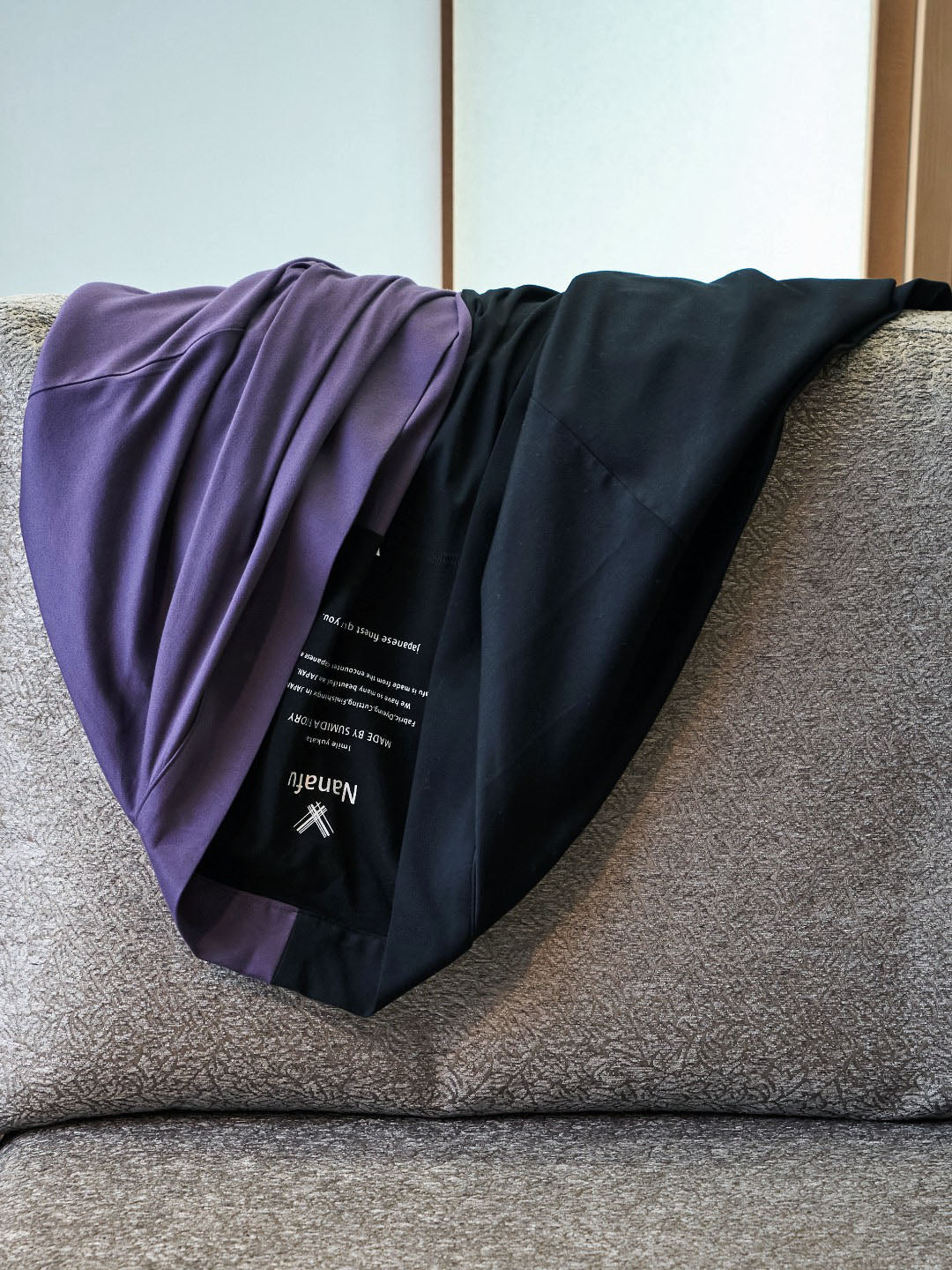 YUKATA Bicolor (Black × 紫)Men - Nanafu｜YUKATA