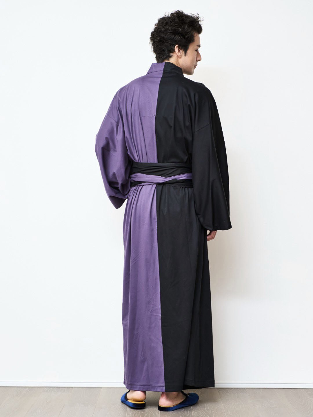 YUKATA Bicolor (Black × 紫)Men - Nanafu｜YUKATA