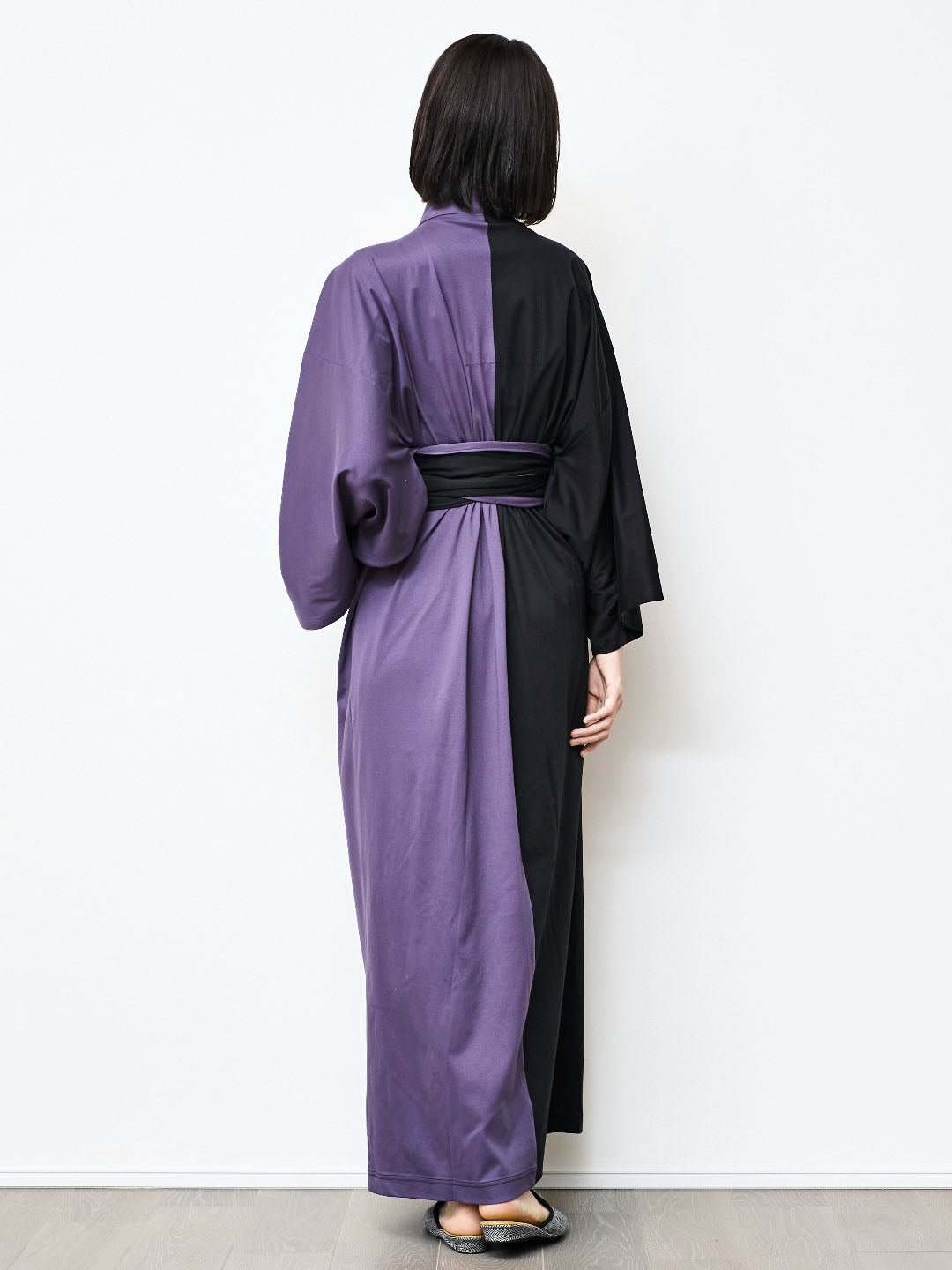 YUKATA Bicolor (Black × 紫) Women - Nanafu｜YUKATA