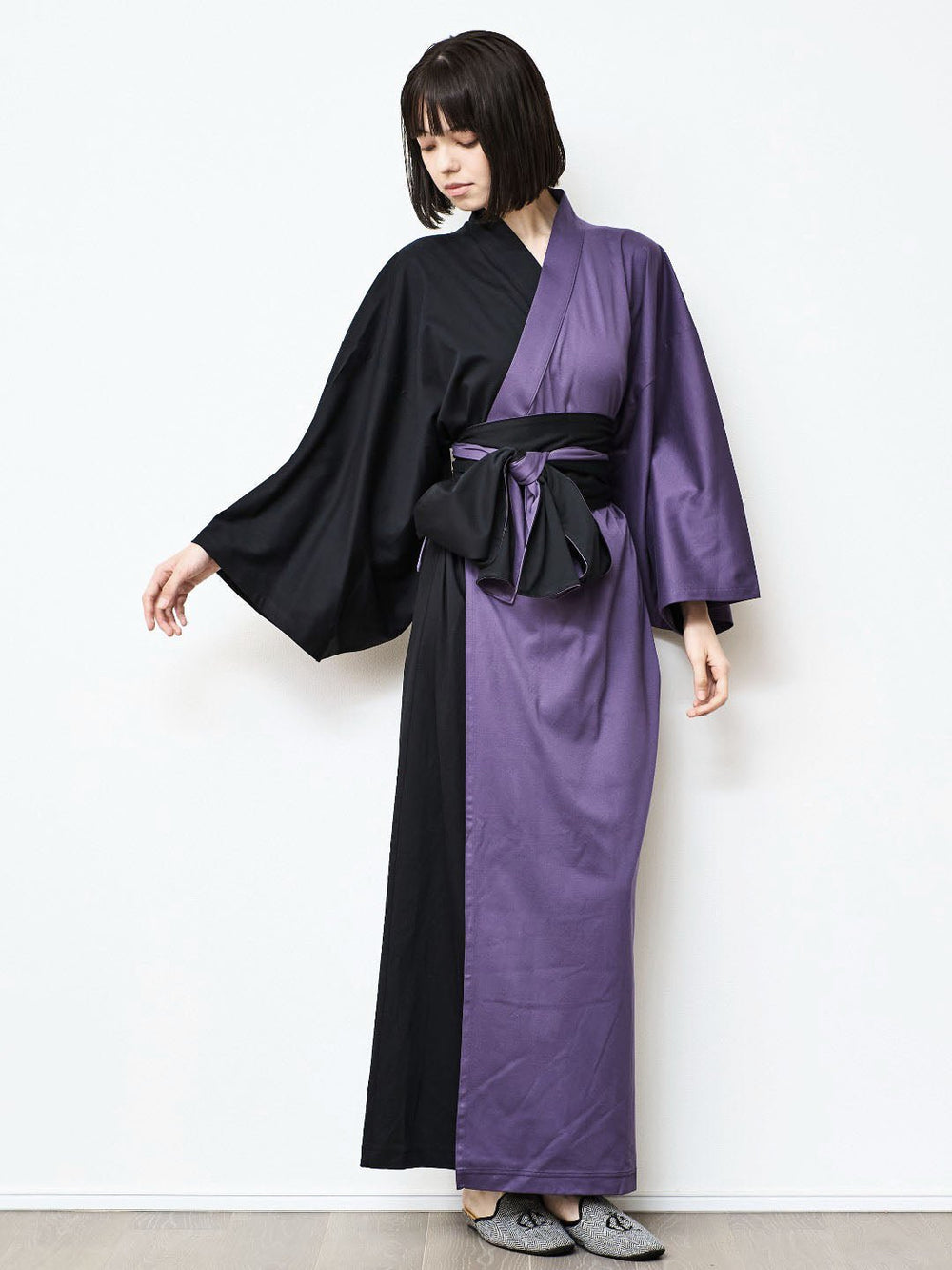 トップス YUKATA YUKATA Bicolor (Black × 紫) Women – Nanafu｜YUKATA