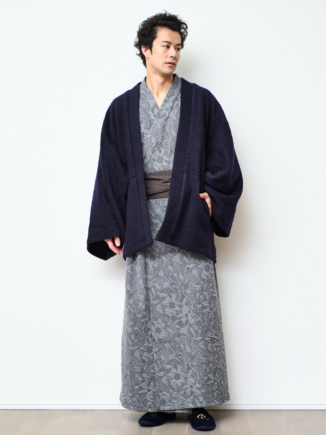 YUKATA 刺子ジャガード (GLEY) MEN - Nanafu｜YUKATA