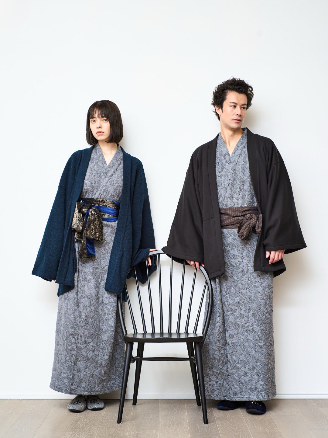 YUKATA 刺子ジャガード (GLEY) WOMAN - Nanafu｜YUKATA