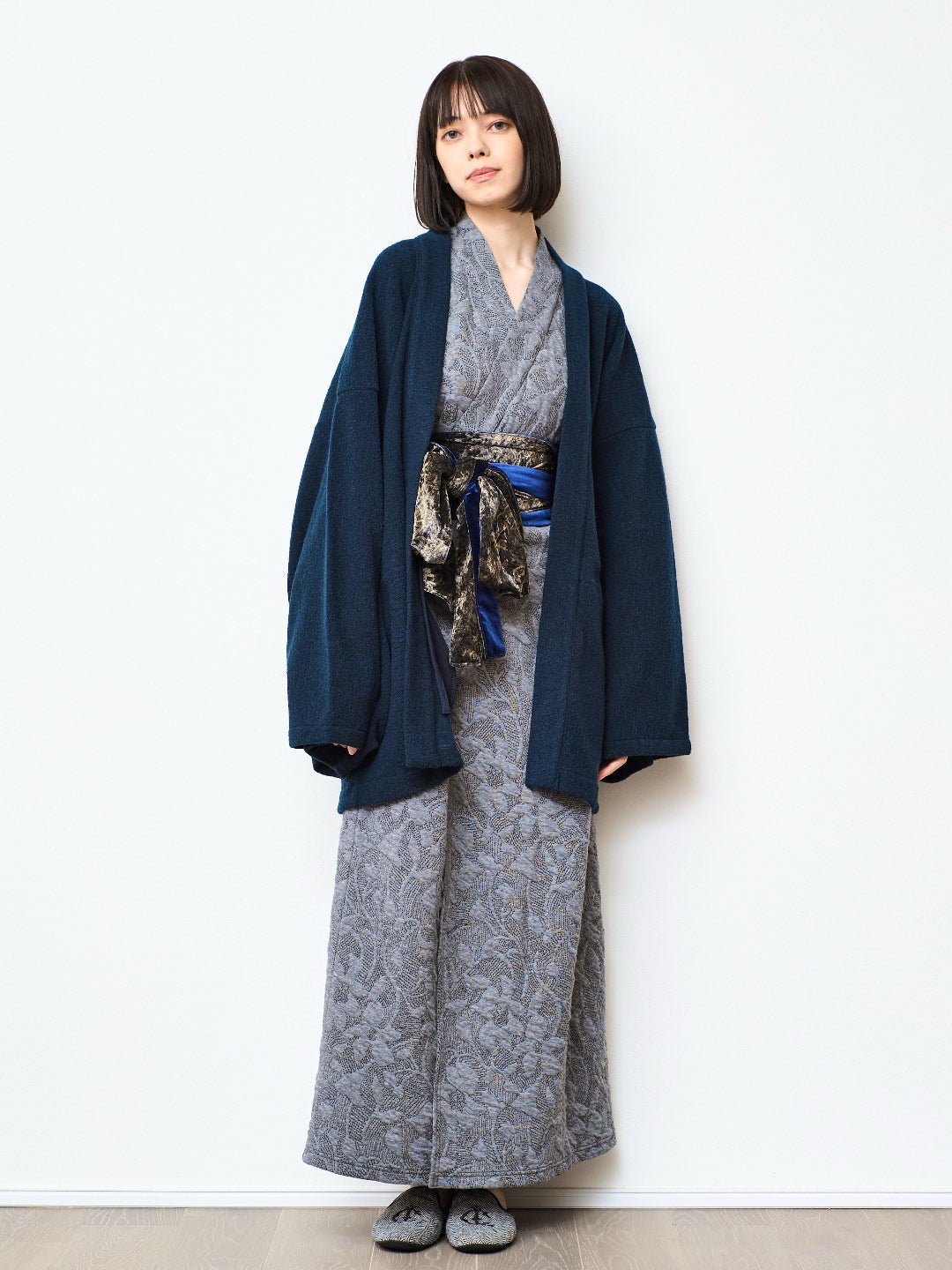 YUKATA 刺子ジャガード (GLEY) WOMAN - Nanafu｜YUKATA