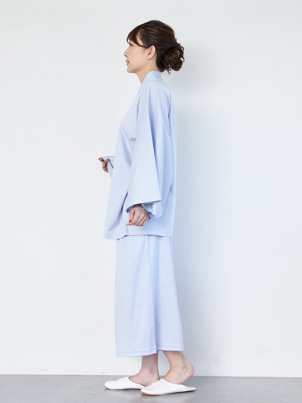 新品未使用　ジュメロ 【セパレート】jm suisai yukata ブルー セール】【4点セット】1人で着られる浴衣 - jm suisai yukata