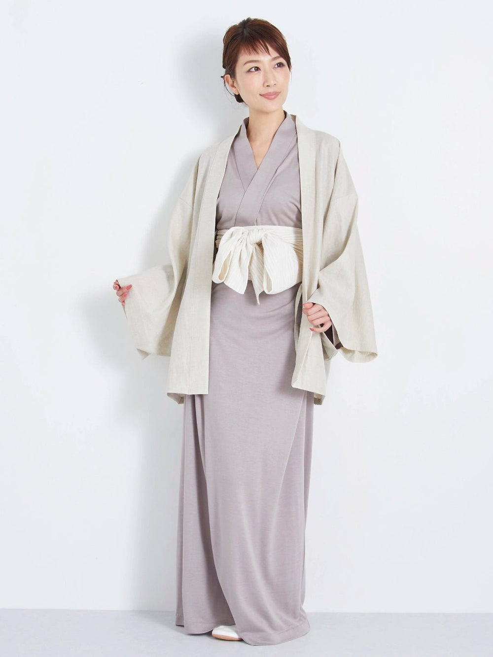 ル*ィ様 和ROBE トローブTROBE コットン リネン haori Mサイズ ル*ィ様 和ROBE トローブTROBE コットン リネン haori Mサイズ