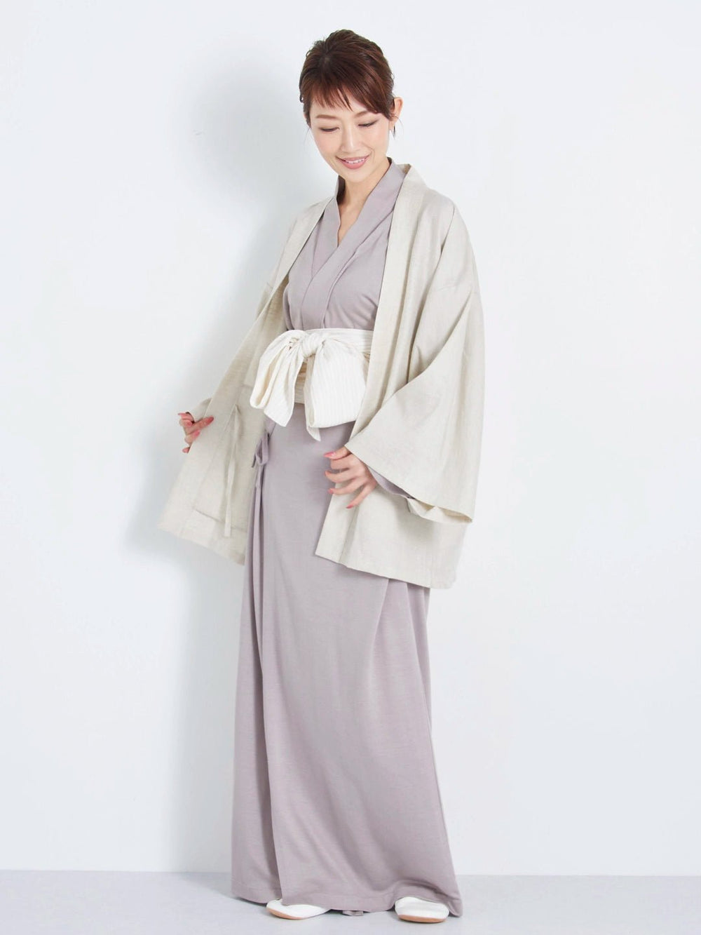 HAORI Linen (White Walnut) – Nanafu｜YUKATA