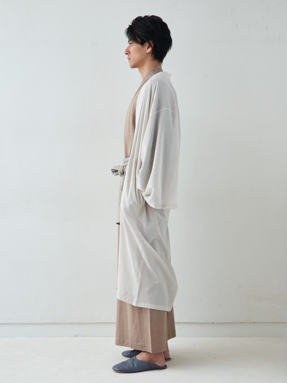 羽織ガウン・ロング(綿)-ホワイト- Haori Gown Long(Cotton)-White ...
