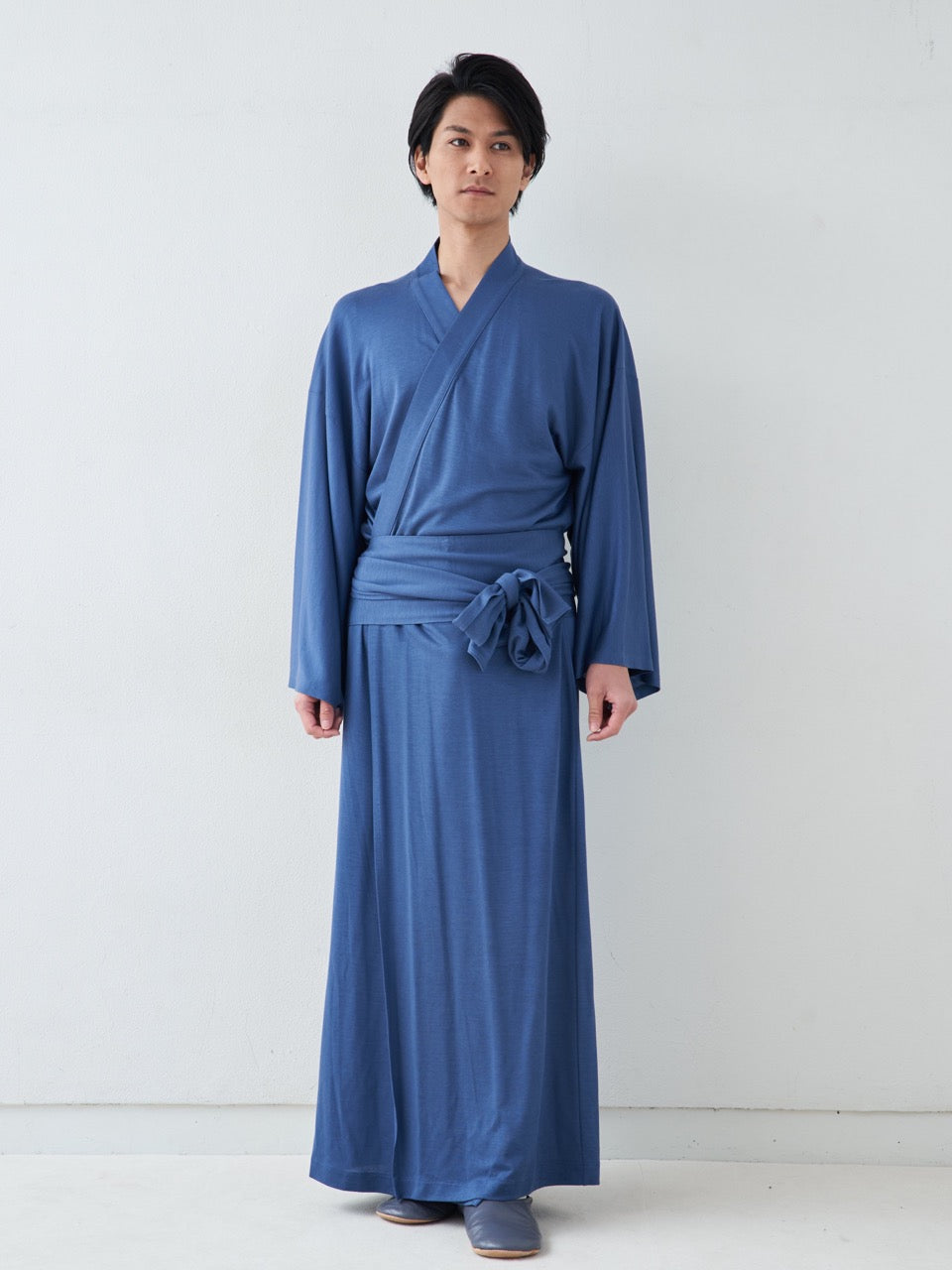 浴衣ルームウェア・プレミアム-ブルー- Yukata Roomwear Premium-Blue-