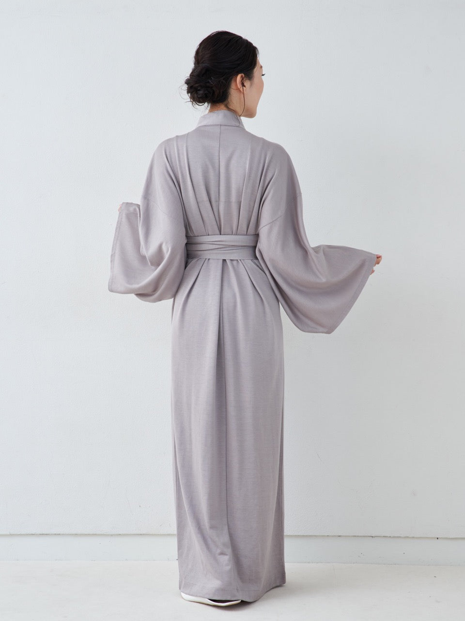 浴衣ルームウェア・プレミアム-グレー- Yukata Roomwear Premium-Grey