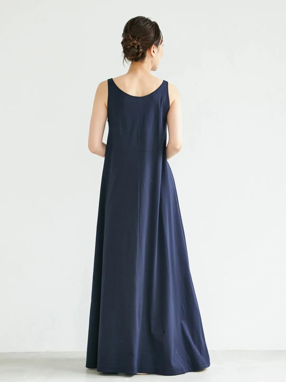 Aライン マキシワンピース (Navy) – Nanafu|YUKATA Aライン マキシワンピース (Navy) – Nanafu|YUKATA