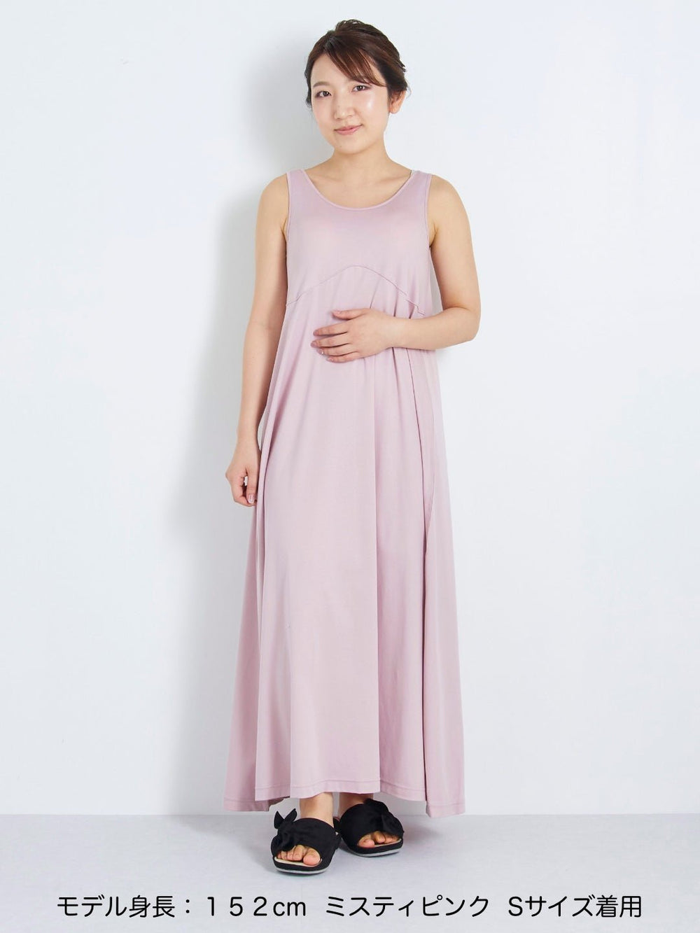 Aライン マキシワンピース (Navy) – Nanafu｜YUKATA