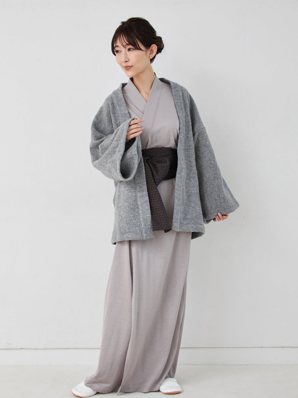 HAORI Wool Premium (Grey) – Nanafu｜YUKATA