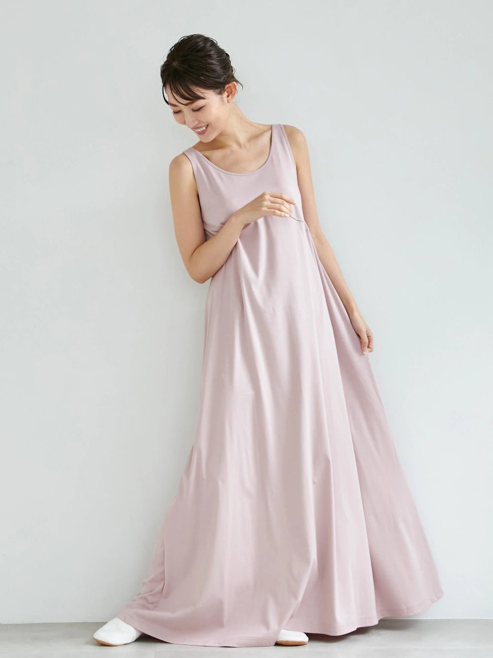 インナーワンピース-ライトグレー- Inner Dress-Grey- - Nanafu｜YUKATA Roomwear