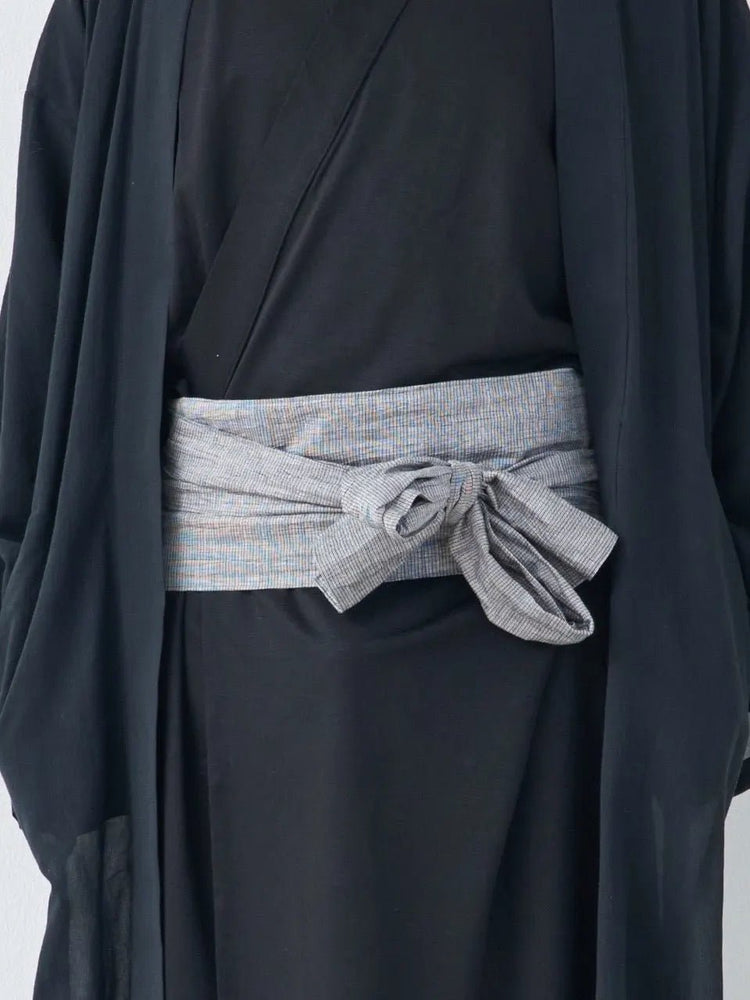 
                  
                    外帯（麻）-グレー- Obi Belt for Outing(Linen) -Grey- - Nanafu｜YUKATA Roomwear
                  
                