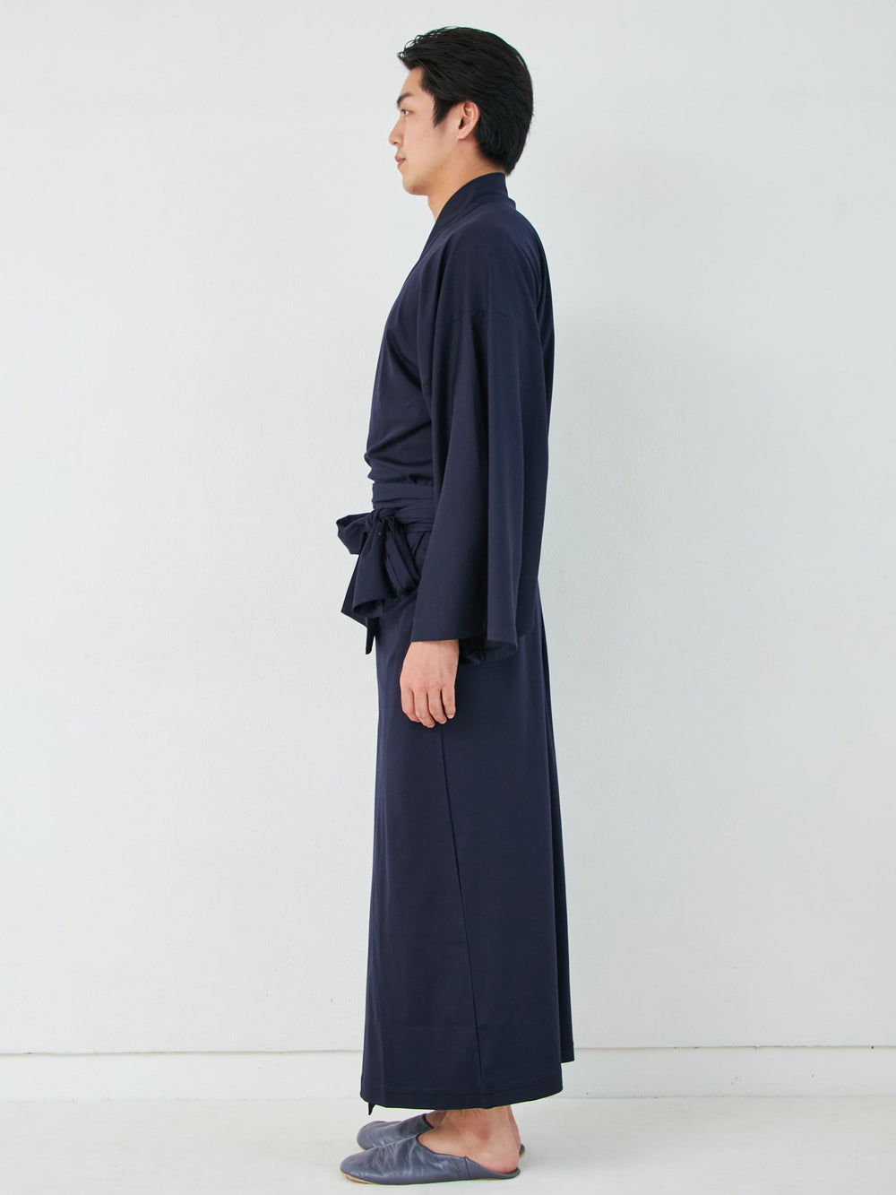 浴衣ルームウェア・ナチュラル -ネイビー- Yukata Roomwear-Navy- - Nanafu｜YUKATA Roomwear