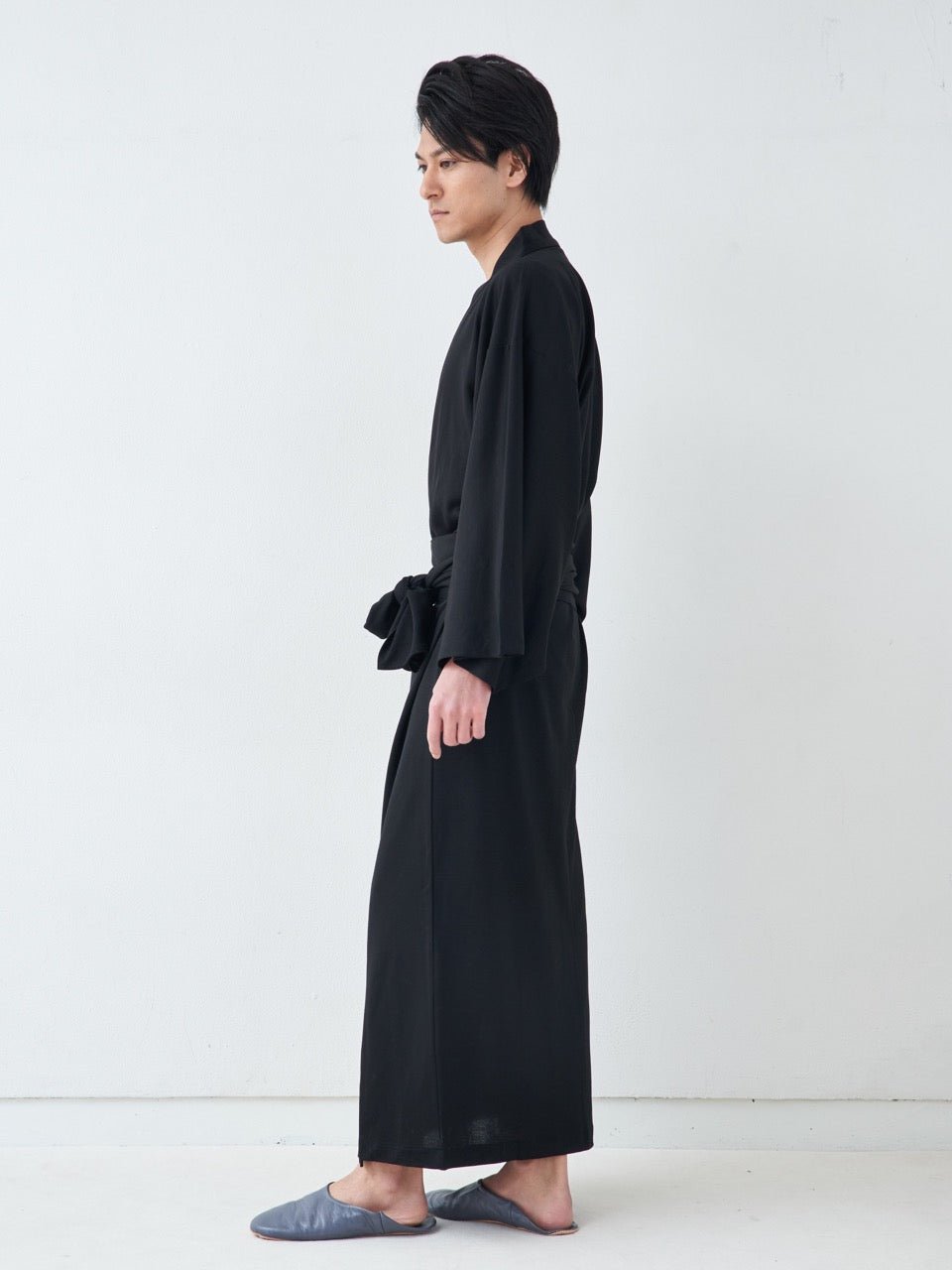 浴衣ルームウェア・プレミアム-ブラック- Yukata Roomwear Premium-Black- - Nanafu｜YUKATA Roomwear