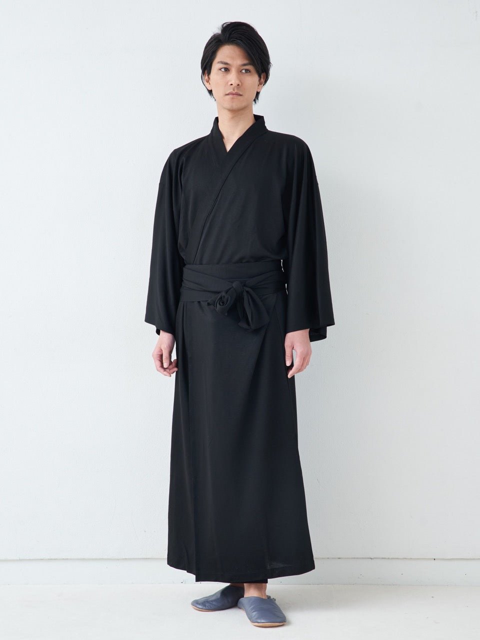 浴衣ルームウェア・プレミアム-ブラック- Yukata Roomwear Premium-Black- - Nanafu｜YUKATA Roomwear