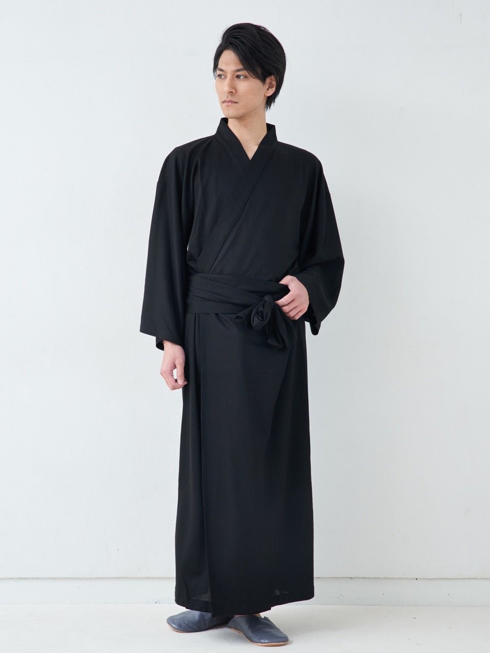 浴衣ルームウェア・プレミアム-ブラック- Yukata Roomwear Premium