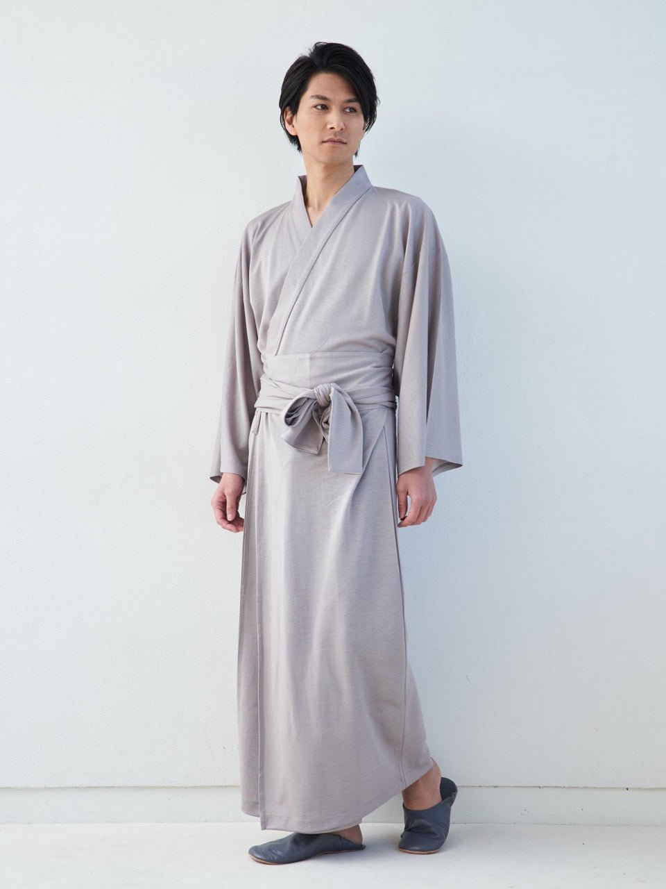 浴衣ルームウェア・プレミアム-グレー- Yukata Roomwear Premium-Grey- - Nanafu｜YUKATA Roomwear